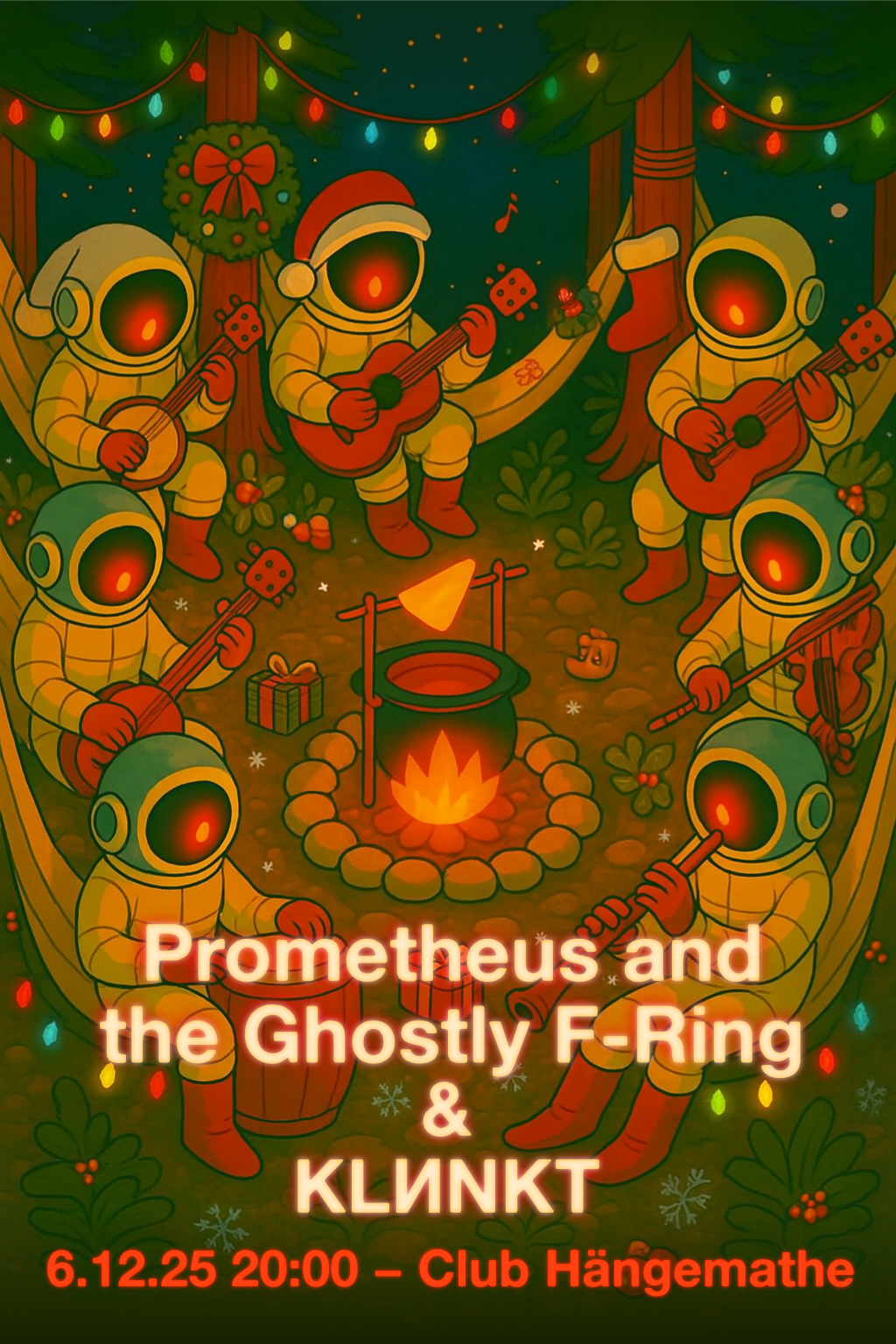 Teaserbild für die Veranstaltung 'Weihnachtskonzert mit KLИNKT und Prometheus and the Ghostly F-Ring'